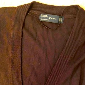 Zara rich brown cardigan